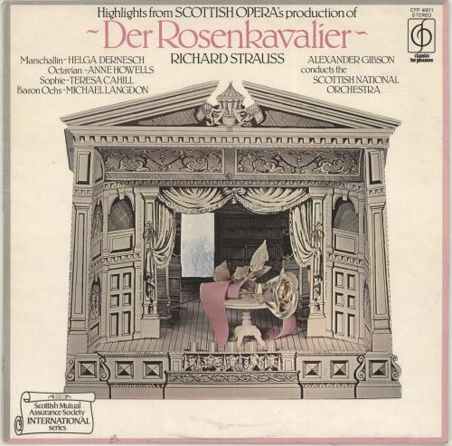 Richard Strauss Der Rosenkavalier UK vinyl LP album (LP record